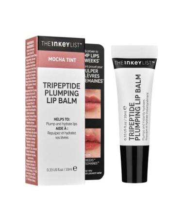 Buy INKEY List Tripeptide Plumping Lip Balm - Mocha Tint | Hydrating & Volumizing Lip Care | International Shipping Available - Buy Online on GoSupps.com
