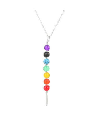 Oralgos Colofrul Choker necklace for women and girls fashionable gothic punk necklaces with a colorful six-pointed star trailer style 2