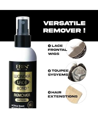 Wig Adhesive Remover Spray - Fast & Safe Glue Remover | Supreme 4.05oz | Gentle on Skin Perfect for Hair Extensions & Wigs - Buy Online on GoSupps.com