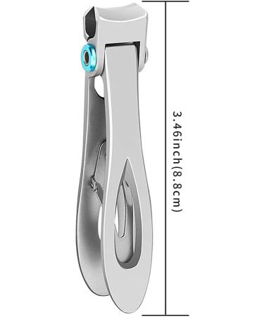 RIMEI Toe Nail Clippers 16mm Wide Jaw Opening Toenail Clippers for Seniors Thick Toenails Curved Nail Cutter and Straight Nail Clipper Set Finger Nail Clippers Adult Silver - Buy Online on GoSupps.com