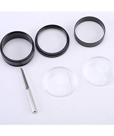 30X Round Handheld Reading Magnifier Old Man Low Vision Macular Degeneration Man Reading Newspaper Book Magazine Metal Frame (Color : 999) Made in China - Buy Online on GoSupps.com