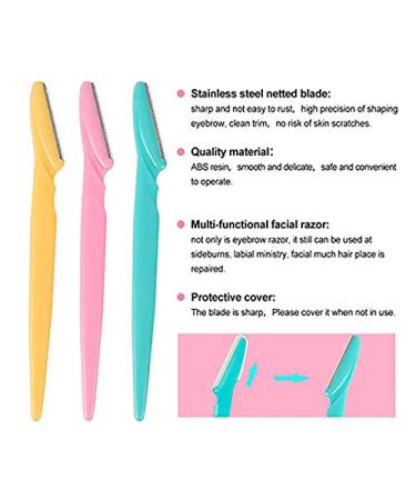 Grendly 36Pcs Professional Trimmer Set - Safe Blade Eyebrow & Face Hair Removal Knives for Precision Grooming - Buy Online on GoSupps.com