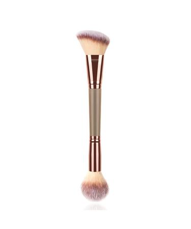 kawehiop Double Head Foundation Makeup Brush Multifunction Shadow Highlighter Powder Blush Brushes Blending Liquid Repairing Beauty