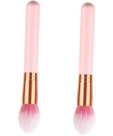 WOONEKY 2pcs Cosmetics Brush Makeup Powder Brush Makeup Brush Concealer Brush Cosmetic Brush Wooden - Buy Online on GoSupps.com