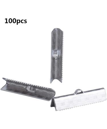PandaHall 100pcs Stainless Steel Ribbon Ends Clamps for Jewelry Making - 5.5x25x7mm - Buy Online on GoSupps.com