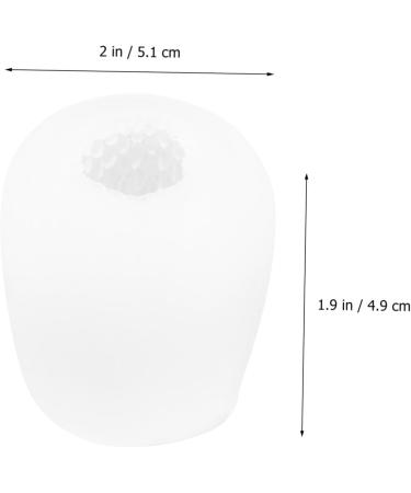 Alipis 2 Pcs Silicone Mold Epoxy Candle Molds Silicone Chocolate Mold DIY Tool 3D Artificial Cake Mold 5.1X4.9X4.1CM White - Buy Online on GoSupps.com