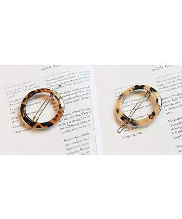 Aeromdale Boho Wedding Hairpin - Vintage Leopard Resin Circle Hair Clip & Accessory Gift - Buy Online on GoSupps.com