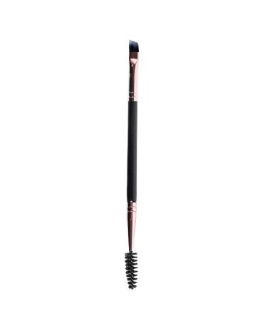 Dual-Ended Eye Brow Brush Filling & Shaping Angled Brow Brush With Spoolie Makeup Grooming Tool