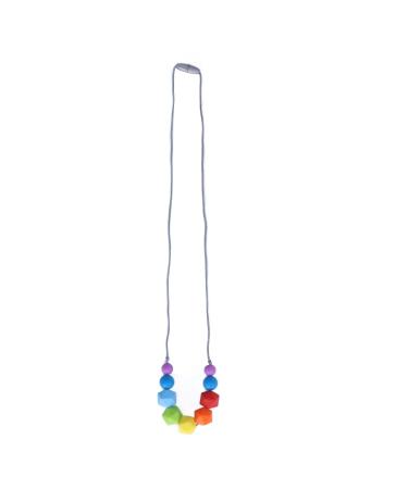 Safe & Vibrant Baby Teething Chew Necklace | Food Grade Silicone Teether - Style 1 - Buy Online on GoSupps.com
