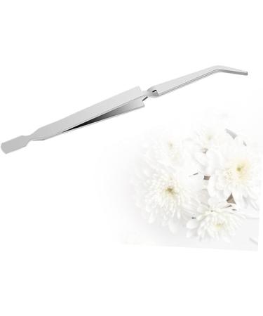 FOMIYES 1pc Tweezers Nail Art Clip Nail Pincher Manicure Tool 17*0.9cm Silver - Buy Online on GoSupps.com