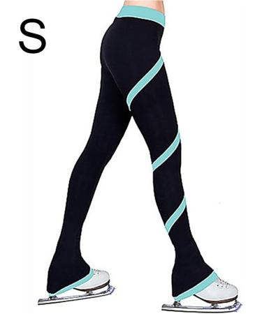 Warm Ice Skating Pants for Girls - Lightweight Skin-friendly & Washable Training Leggings - Light Blue/S - Buy Online on GoSupps.com