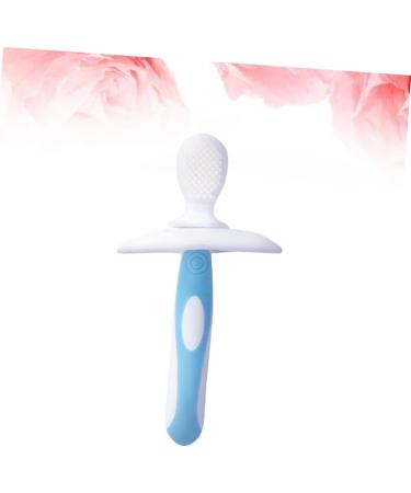 iPetBoom Silicone Baby Toothbrush - Soft Finger Toothbrush for Infants with Case | Ideal First Toothbrush for Babies - 1 Pack in Blue - Buy Online on GoSupps.com
