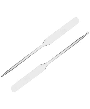 Spatule Cosm tique en Acier Inoxydable 16 Cm Outil de M lange pour Fond de Teint Palette 2 Pi ces Adapt e aux Professionnels du Maquillage