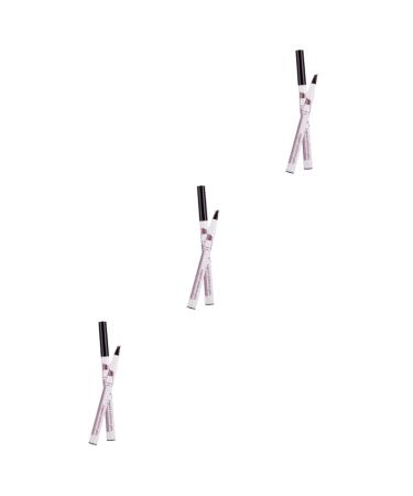 DOITOOL 3pcs Brow Pencil Eyebrow Pen Liquid Eyebrow Pen Waterproof Eyebrow Pen No Smudge Miss Makeup