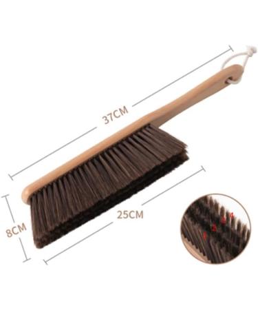 Wooden Long Handle Bed Brush Wooden Handle Large Solid Wood Sweeping Bed Brush Desktop Cleaning Brush Bristle Carpet Brush Soft Brush S Small - Buy Online on GoSupps.com