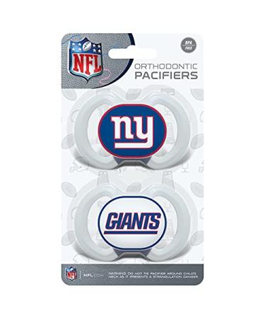 Baby Fanatic Pacifier 2-Pack - NFL New York Giants - Officially Licensed League Gear