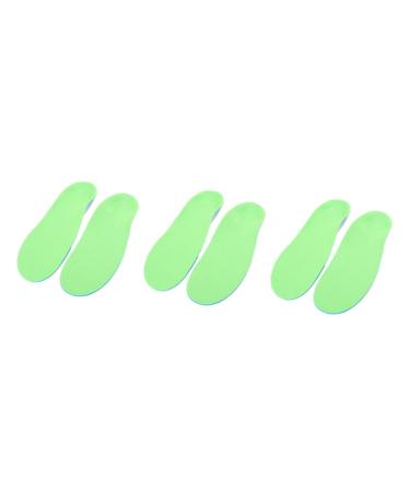 GLEAVI 3 Pairs Sueding Comfortable Insole Kids Inserts Feet Care Orthotic Sports Insole Arch Supports Shoe Inserts Posture Correcting Insole Foot Care Inserts Soles Child