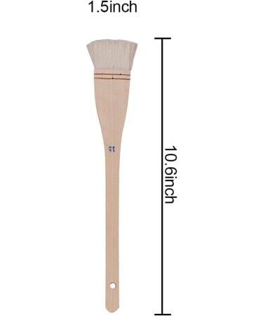 KEILEOHO 10 PCS 1.5 Inch Flat Hake Brushes Creative and