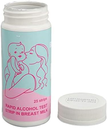 25 Alcohol Breast Milk Test Strips - Quick 120s Results for Safe Breastfeeding - International Shipping - Buy Online on GoSupps.com