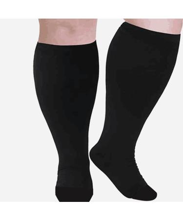 Buy 4 Pairs Oversize Compression Stockings for Women | Colorful Medical Support Socks | Breathable Elastic Nylon Travel & Sports Socks (2XL/3XL/4XL) - Buy Online on GoSupps.com