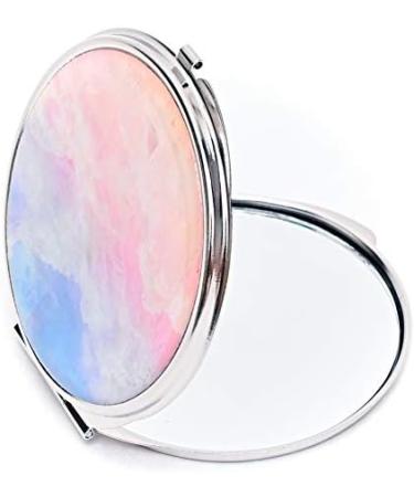 MADDesign Mother of Pearl Makeup Compact Purse Mirror - Double Sided Folding Magnify Clouds - Buy Online on GoSupps.com