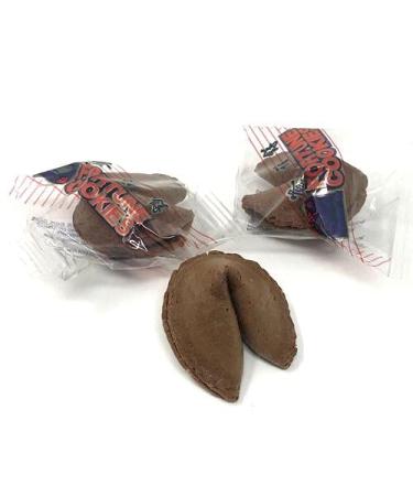 Shop&Save Individually Fresh crispy Wrapped Fortune Cookies Perfect for Snacks, Lunch, Picnic, Birthdays, Graduation, Parties (Chocolate, 60) Chocolate 60 Count (Pack of 1)
