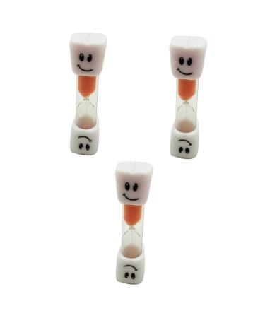 BESTonZON 3pcs 3 Toothbrush Timer Child Smiling Face Gift