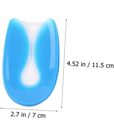 NOLITOY U-Shaped Silicone Gel Heel Pads - 2 Pairs High Heel Inserts for Ultimate Support - Arch Care Foot Pads & Insoles - Blue 11.5x7x0.2 - Buy Online on GoSupps.com
