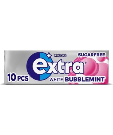 5 x packs Wrigley s Extra White Bubblemint Flavour Sugar Free Chewing Gum - Freshens Breath With Xylitol Helps with Oral Hygiene for Healthy Teeth and Gums - Buy Online on GoSupps.com