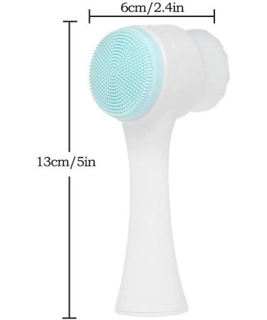 Chargenyang 2 in 1 Face Brush for Cleansing and Exfoliating - Double Sided Facial Cleaner for Deep Cleansing and Skin Care - Buy Online on GoSupps.com