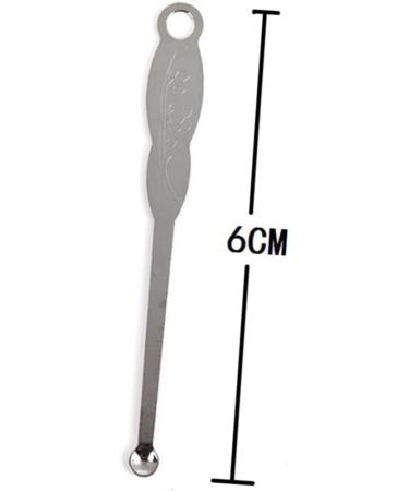 Stainless Steel Ear Spoon 100pcs - Wax Curette Ear Cleaner - Silver Ear Pick - Buy Online on GoSupps.com