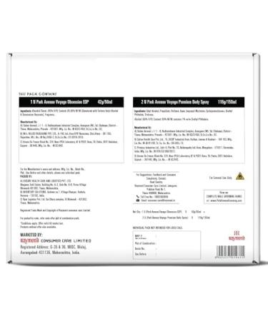 thakor craft Signature Perfume Gift Set for Men 350 ml 2 Deo + 1 Eau De perfume - Buy Online on GoSupps.com