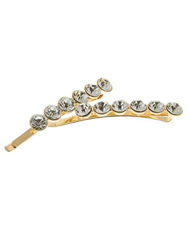 HAARallerliebst Rhinestone Hair Clips (2-Piece Set | Gold | 6 cm) with White Storage Box - Perfect for International Shipping - Buy Online on GoSupps.com