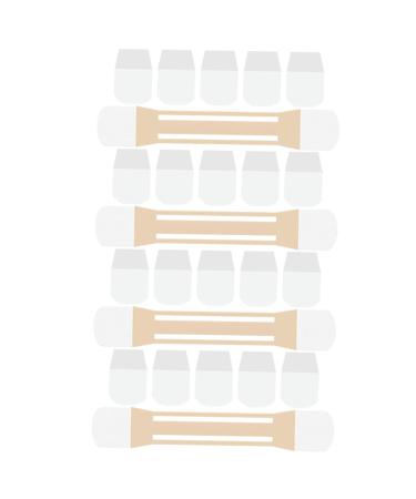 Ipetboom Ipetboom 4 Pieces Neck Lift Stickers Lady World Tape Support Neck Tightening Tape Belt Wrinkle Stretch Pillow Equipment Men's Face Lifting Device Heavy Duty Tape Double Bracket Neck Rubber