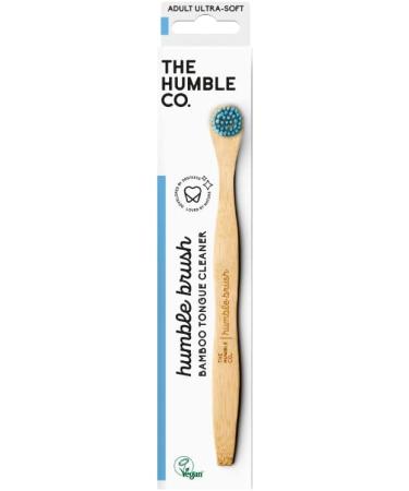 The Humble Co Ultra Soft Tongue Cleaner - Blue 1 Pack | Best Tongue Scraper for Fresh Breath - International Shipping Available - Buy Online on GoSupps.com