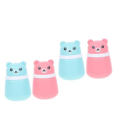 minkissy Lot de 4 bo tes houppettes en polypropyl ne pour b b