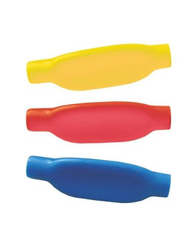 Writing grips soft triangular 3 pieces - writing grip pen holder writing aid (yellow - red - blue)