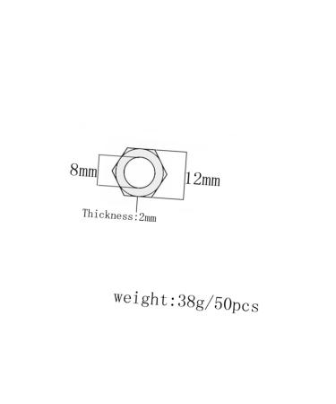 150 Pcs Hex Nuts Zinc Fine Nut Zinc Nuts Earth Tones M8 Thin Nut mediumx3pcs Blackx3pcs - Buy Online on GoSupps.com