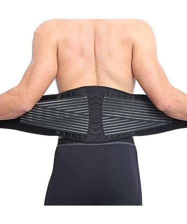 ZWEBY Back Brace Support Belt | Lumbar Support for Lifting Back Pain Relief Sciatica Scoliosis & Herniated Disc - Buy Online on GoSupps.com