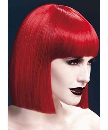 Womens Halloween Deluxe Gothic Red Blunt Lola Wig by Magic Box