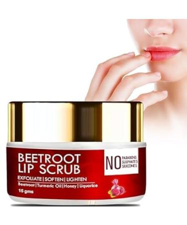 Lip Scrub Balm for Dark Lips Pink Lightening & Brightening Treatment Beetroot Formula 1 Pack