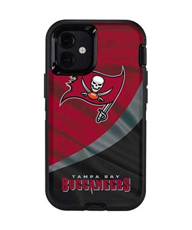 Skinit Decal Phone Skin Compatible with OtterBox Defender Case for iPhone 12 Mini - Officially Licensed NFL Tampa Bay Buccaneers Design