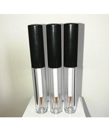 6PCS Empty Upscale Plastic Eyeliner Vials - Refillable Mascara Bottles with Wand Applicators and Black Caps for Eyelash Growth - Clear Liquid Container for Eyebrow Growth - Castor Oil Compatible - Buy Online on GoSupps.com