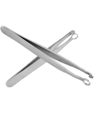 UUYYEO Stainless Steel Round Head Tweezers Nose Hair Tweezer Eyebrow Clippers Trimmer Round Tip Grooming Tweezers for Men Women - Buy Online on GoSupps.com