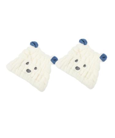Beavorty 2pcs Children's Dry Hair Cap Towel Turban for Wet Hair Rapid Hair Drying Hat Hair Towel Hair Drying Hat Cute Hair Drying Towel Hair Drying Cap Head Towel for Wet Hair Shower Hats
