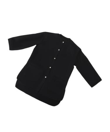 VINTORKY Beauty and Hairdressing Work Clothes Barber Smocks Hair Cutting Coat Haircut Cape Fiber Black