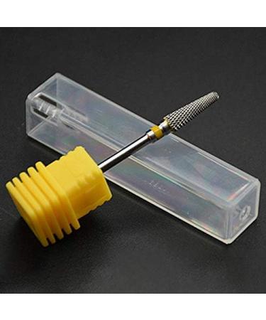 Gsrimgratoe Conical Hard Electric Nail File Drill Bit Coarse and Hard Nail Tungsten Steel Polishing Head Multi-Tooth Green silver & green - Buy Online on GoSupps.com