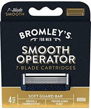 Bromley's Smooth Operator 7-Blade Razor Cartridges - Pack of 4 - Buy Online on GoSupps.com