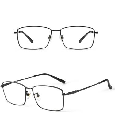 Riccie Men's Reading Glasses - Pure Titanium Anti-Blue Light HD Aspherical Resin +1.0 to +3.0 Diopters | International Shipping - Buy Online on GoSupps.com