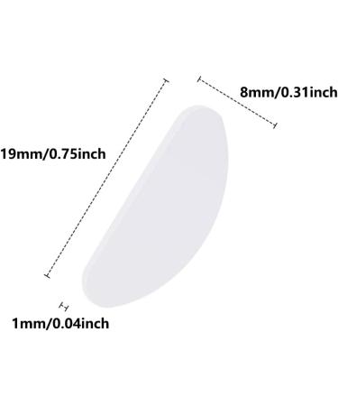 TopHomer 20 Pairs Adhesive Eyeglasses Nose Pads 2 Sizes Eyeglasses Nose Pads Replacements Nose Pad for Glasses Bridge DShape NonSlip Nose Pads for Glasses Sunglasses ClearBlack - Buy Online on GoSupps.com